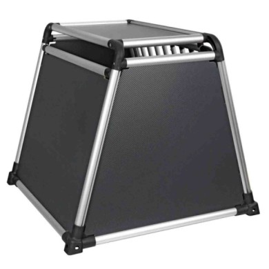 60505-S-03.JPG Premium Trasportino In Lega Di Alluminio Specifico Per Il Trasporto Di Animali In Auto Type 5 75 X 75 X H 66 Cm T