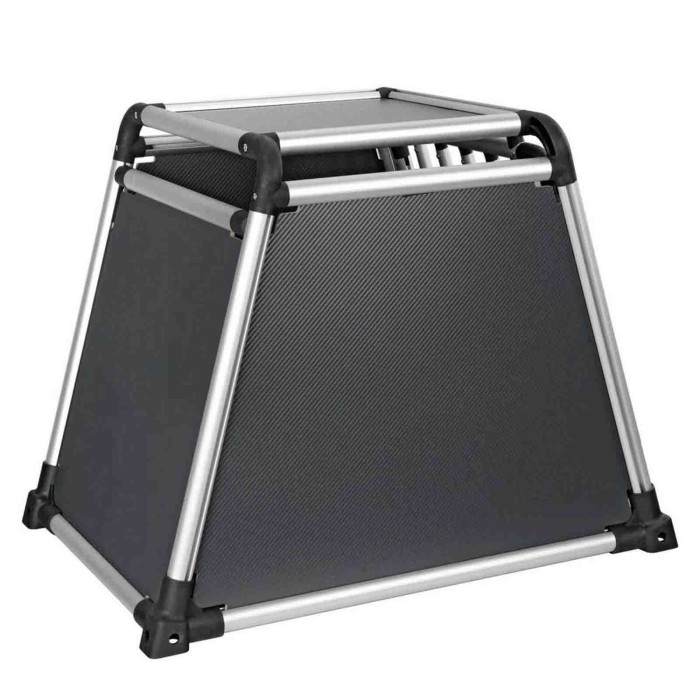 60506-S-03.JPG Premium Trasportino In Lega Di Alluminio Specifico Per Il Trasporto Di Animali In Auto Type 6 55 X 77 X H 60 Cm T