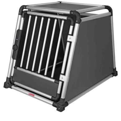 60509-S-01.JPG Premium Trasportino In Lega Di Alluminio Specifico Per Il Trasporto Di Animali In Auto Type 9 65 X 92 X H 70 Cm T