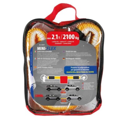 60561-C-01.JPG Miniflex 2100 Kg Corda Traino Estensibile Borsina Traino Veicolo Traino Veicolo