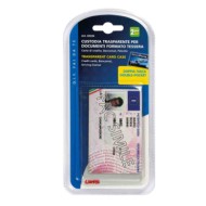 65336-A-01.JPG Custodia Morbida Trasparente Per Documenti Formato Tessera Set 2 Pz Portadocumenti Portaoggetti