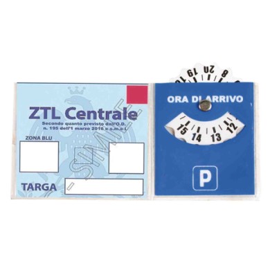 65344-C-01.JPG Porta Certificato Con Disco Orario In Pvc Porta Licenze/dischi Orario Portaoggetti