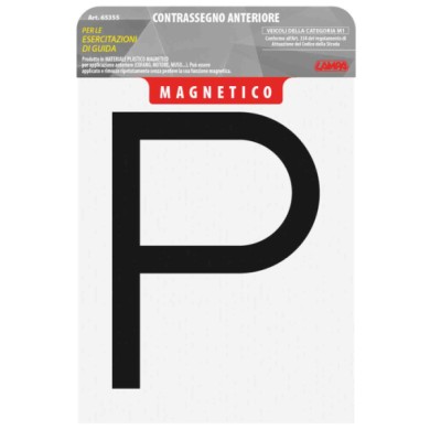 65355-S-01.JPG Contrassegno Per Esercitazioni Guida Magnetico Anteriore Contrassegni Targhe E Contrassegni