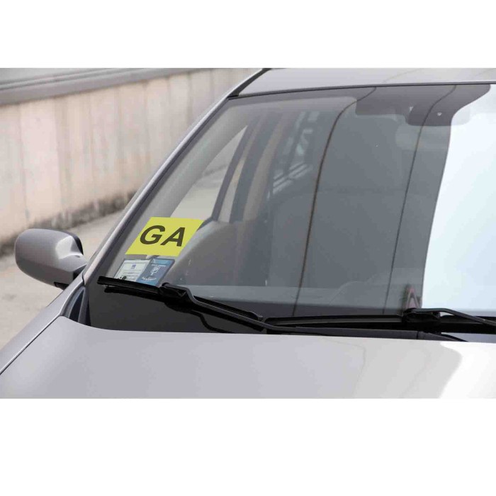 65359-S-01.JPG Contrassegno Ga (guida Accompagnata) Anteriore Contrassegni Targhe E Contrassegni