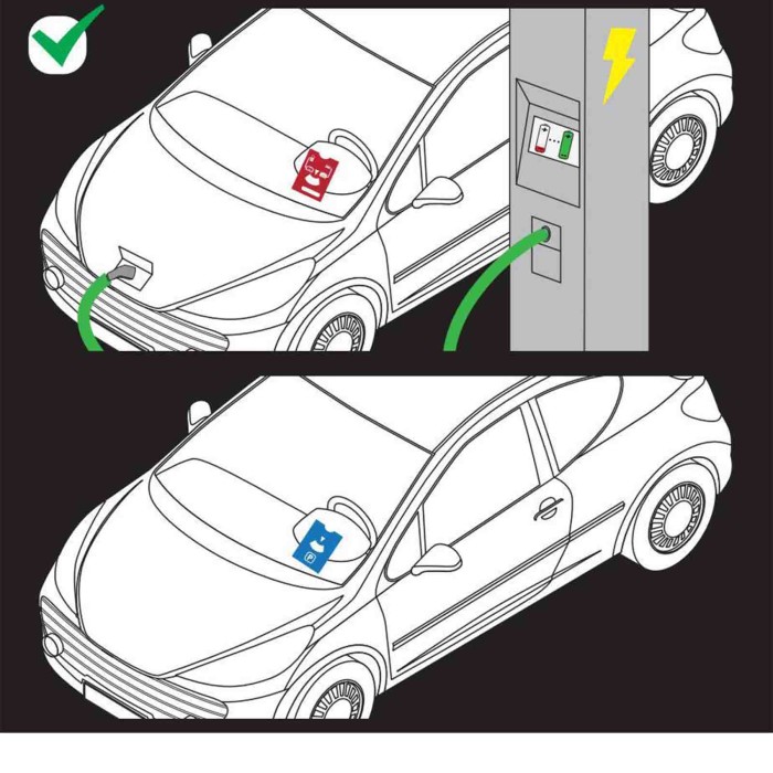 65362-D-01.JPG Park & Charge 2 In 1 Disco Orario + Fine Ricarica Prevista Porta Licenze/dischi Orario Portaoggetti