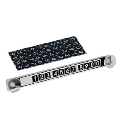 65363-A-01.JPG Doppia Fila Insegna Numero Cellulare Porta Licenze/dischi Orario Portaoggetti
