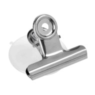 Set 2 Clips In Metallo Con Ventosa S 50 Mm Portaoggetti Portaoggetti