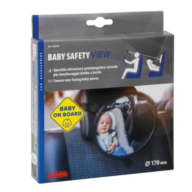 65573-C-01.JPG Baby Safety View Specchio Retrovisore Grandangolare Rotondo Per Monitoraggio Bimbo A Bordo Specchi Interni