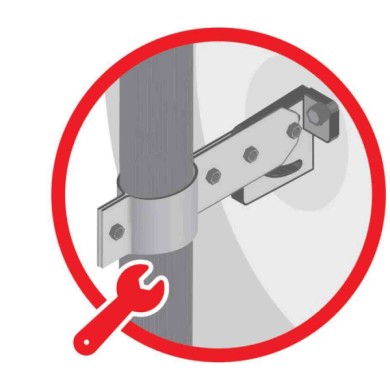 65584-D-01.JPG Traffic Mirror Specchio Di Sicurezza Grandangolare 230° Ø 60 Cm Auto Parcheggio