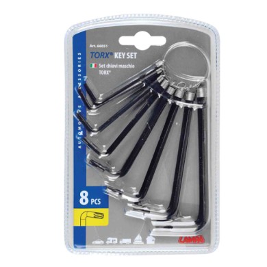 66051-S-01.JPG Set 8 Chiavi Tipo Torx Chiavi Di Serraggio Utensili