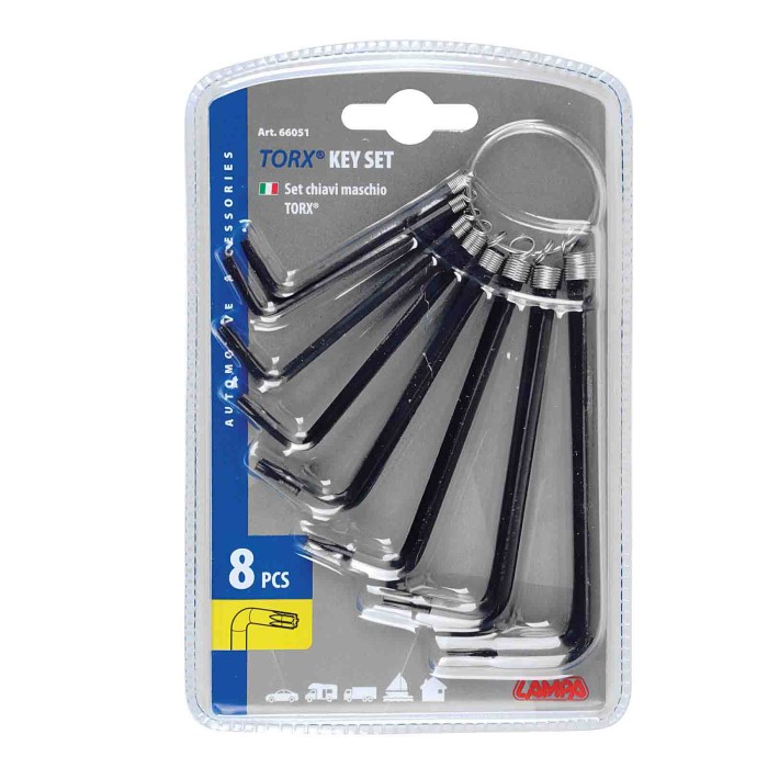 66051-S-01.JPG Set 8 Chiavi Tipo Torx Chiavi Di Serraggio Utensili