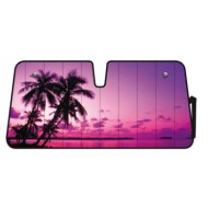 Scudo Termico Per Parabrezza 68x147 Cm Palm Beach Sunset Scudi Parasole Tendine Parasole