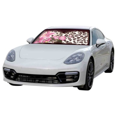 66867-S-01.JPG Scudo Termico Per Parabrezza 68x147 Cm Flower Leopard Scudi Parasole Tendine Parasole