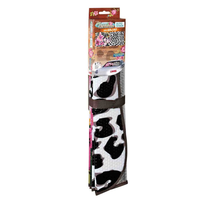66867-C-01.JPG Scudo Termico Per Parabrezza 68x147 Cm Flower Leopard Scudi Parasole Tendine Parasole