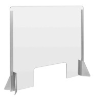 Schermo Protettivo Parafiato Con Feritoia Per Banconi E Scrivanie 660x560 Mm Igienizzanti E Protezioni Igiene E Protezione