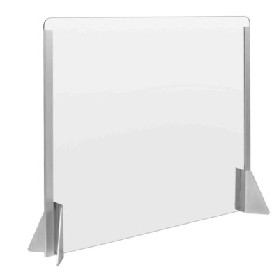 66932-S-02.JPG Schermo Protettivo Parafiato Senza Feritoia Per Banconi E Scrivanie 660x560 Mm Igienizzanti E Protezioni Igiene E