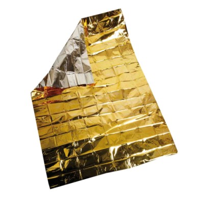 66964-D-01.JPG Coperta Isotermica Oro/argento 160x210 Cm Soccorso Soccorso