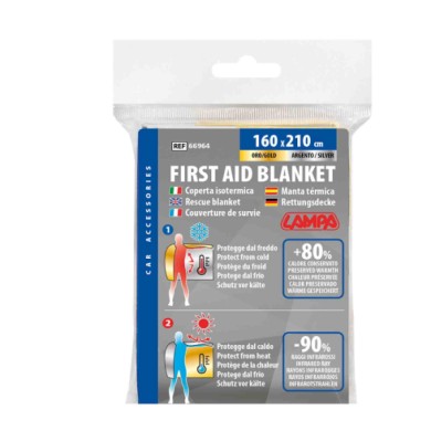 66964-C-01.JPG Coperta Isotermica Oro/argento 160x210 Cm Soccorso Soccorso