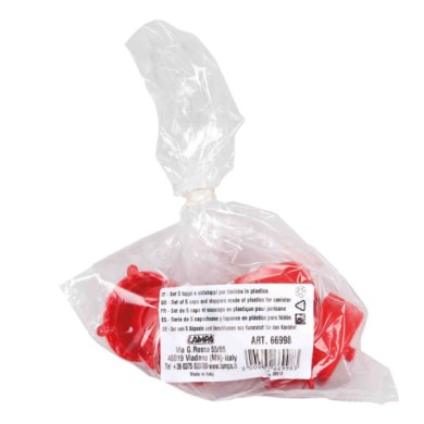 66998-S-01.JPG Set 5 Tappi E Sottotappi Per Taniche In Plastica Taniche