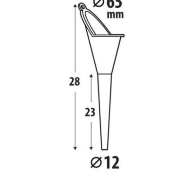 67028-S-01.JPG Imbuto Travasatore A Becco Lungo Travaso Liquidi Travaso Liquidi