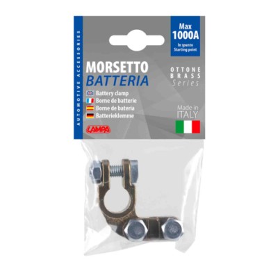 69903-S-01.JPG Morsetto Batteria Pesante  Fissaggio Cavo A Piastrina Max Cavo Ø 70 Mm² Polo Negativo Morsetti Batteria Accessori