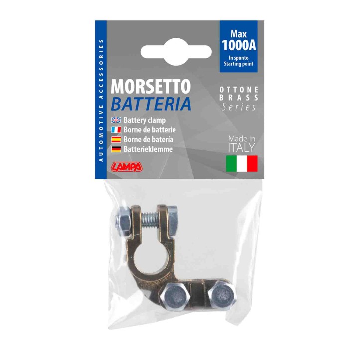 69903-S-01.JPG Morsetto Batteria Pesante  Fissaggio Cavo A Piastrina Max Cavo Ø 70 Mm² Polo Negativo Morsetti Batteria Accessori