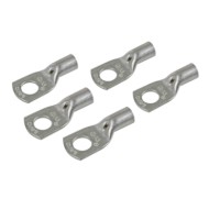 69915-D-01.JPG Set 5 Pz Capicorda Da Graffare In Rame Stagnato Sezione 16 Mm² Foro 8 Mm Morsetti Batteria Accessori Per Batteria
