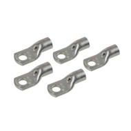 Set 5 Pz Capicorda Da Graffare In Rame Stagnato Sezione 35 Mm² Foro 8 Mm Morsetti Batteria Accessori Per Batteria