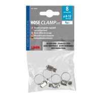 69930-S-01.JPG Fascette Stringitubo In Acciaio Inox Set 4 Pz ? 8 Mm Ø 8 12 Mm Materiale Di Fissaggio Materiale Di Fissaggio