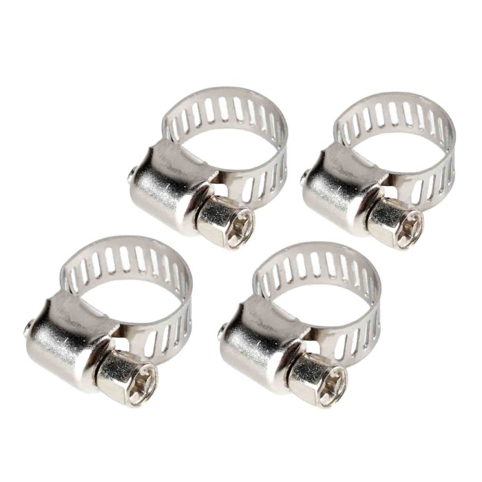 69930-C-01.JPG Fascette Stringitubo In Acciaio Inox Set 4 Pz ? 8 Mm Ø 8 12 Mm Materiale Di Fissaggio Materiale Di Fissaggio