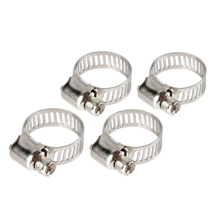69931-C-01.JPG Fascette Stringitubo In Acciaio Inox Set 4 Pz ? 8 Mm Ø 13 19 Mm Materiale Di Fissaggio Materiale Di Fissaggio