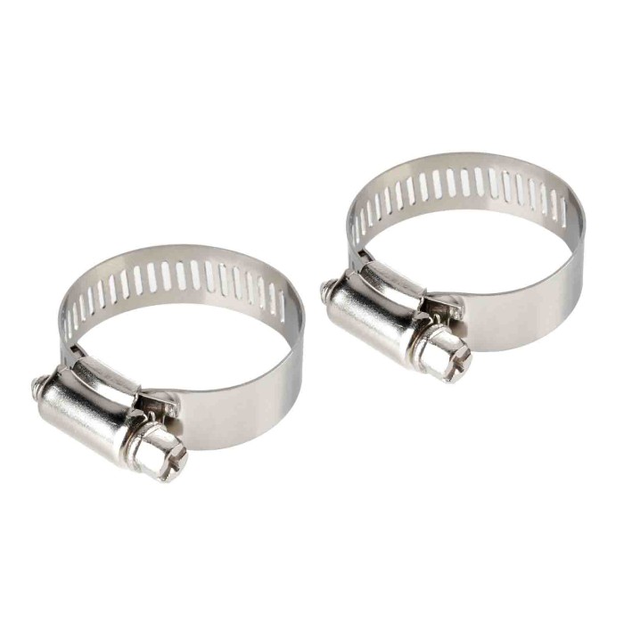 69934-C-01.JPG Fascette Stringitubo In Acciaio Inox Set 2 Pz ? 12 Mm Ø 21 38 Mm Materiale Di Fissaggio Materiale Di Fissaggio