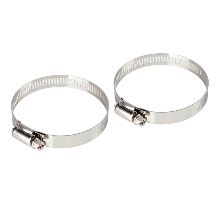 69936-C-01.JPG Fascette Stringitubo In Acciaio Inox Set 2 Pz ? 12 Mm Ø 52 76 Mm Materiale Di Fissaggio Materiale Di Fissaggio
