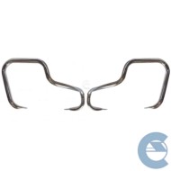 KIT-ESOLVER-2.jpg Isam Kit 2 Pezzi Coppia Tubo Paraurti Posteriore Cromato Destro E Sinistro Per Fiat 500 F L R Dal 1965 Al 1977