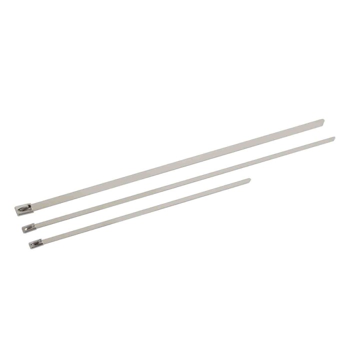 69987-S-01.JPG Fascette In Acciaio Inox Set 20 Pz 4 7x200 Mm Materiale Di Fissaggio Materiale Di Fissaggio