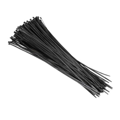 70001-S-02.JPG Fascette Fermacavo 100 Pz 45 Cm Nero Materiale Di Fissaggio Materiale Di Fissaggio