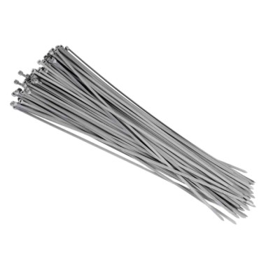 70002-A-01.JPG Fascette Fermacavo 100 Pz 45 Cm Grigio Materiale Di Fissaggio Materiale Di Fissaggio
