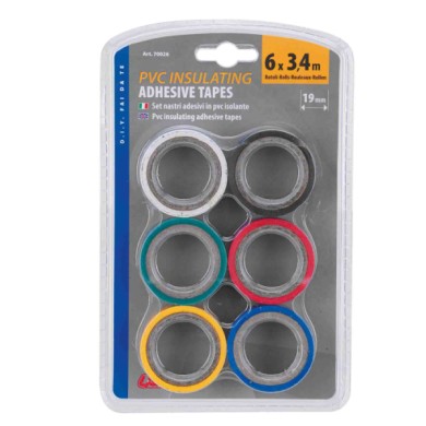 70026-S-01.JPG Nastri Adesivi Isolanti In Pvc Standard Set 6 Pz Materiale Di Fissaggio Materiale Di Fissaggio
