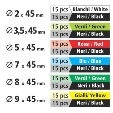 70041-S-01.JPG Guaine Termorestringenti Set 180 Pz Cavi Cablaggio Elettrico