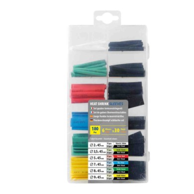 70041-C-01.JPG Guaine Termorestringenti Set 180 Pz Cavi Cablaggio Elettrico