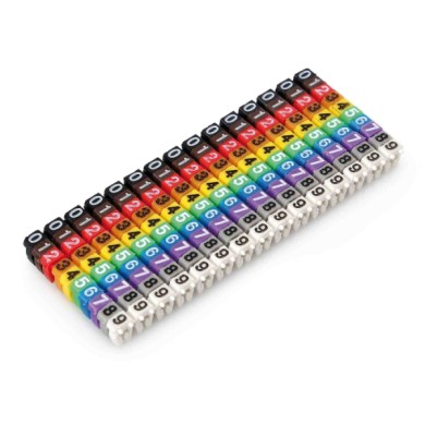 70064-S-01.JPG Segnacavi Colorati Set 150 Pz Cavi Cablaggio Elettrico