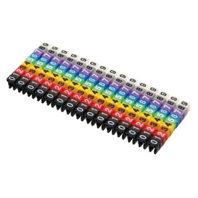 70064-S-02.JPG Segnacavi Colorati Set 150 Pz Cavi Cablaggio Elettrico
