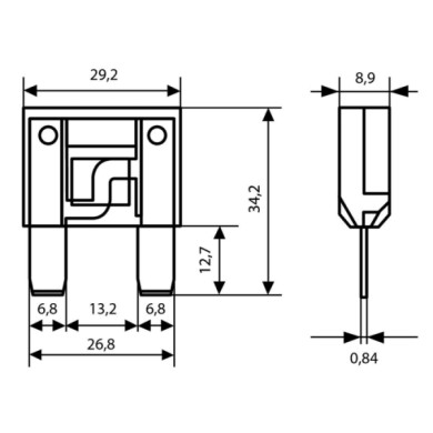 70072-S-01.JPG Fusibile Lamellare Maxi 12/32v 20a Fusibili Fusibili