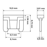 70084-S-01.JPG Set 10 Fusibili Lamellari Micro Low Profile 12/32v Fusibili Fusibili