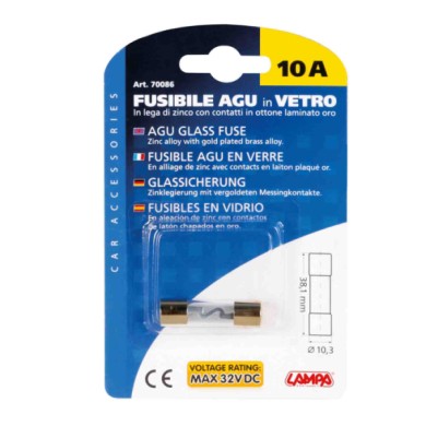 70086-C-01.JPG Fusibile Agu In Vetro 12/32v 10a Fusibili Fusibili