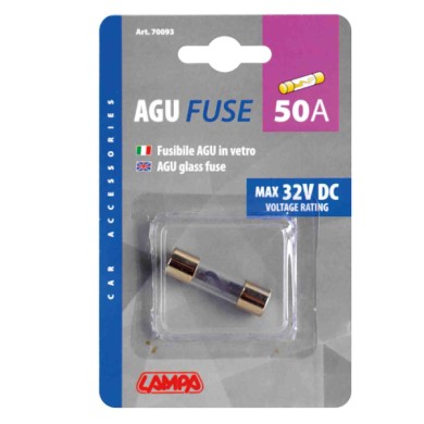 70093-S-01.JPG Fusibile Agu In Vetro 12/32v 50a Fusibili Fusibili