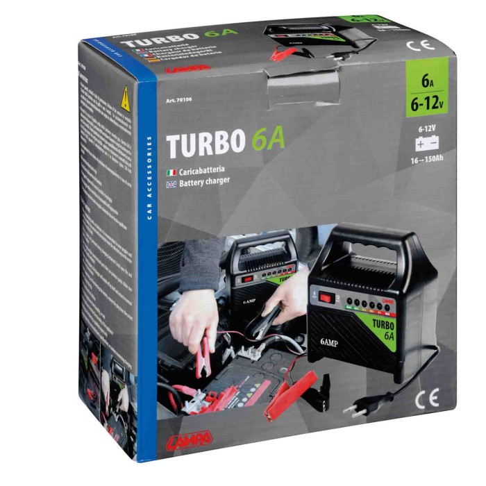 70106-S-01.JPG Turbo 6 A Caricabatteria 12v Caricabatterie Accessori Per Batteria