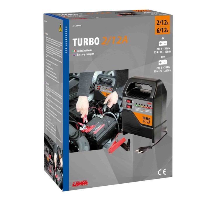 70109-S-01.JPG Turbo 2/12 A Caricabatteria 6/12v Caricabatterie Accessori Per Batteria