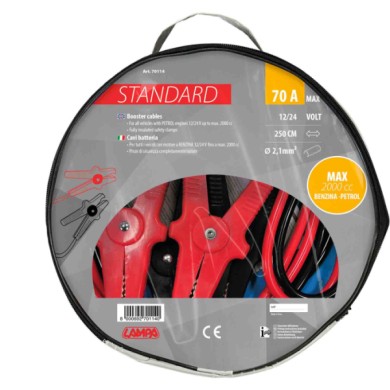 70114-S-01.JPG Cavi Batteria Standard 250 Cm 70 A 4 4 Mm² Cavi Batteria Accessori Per Batteria