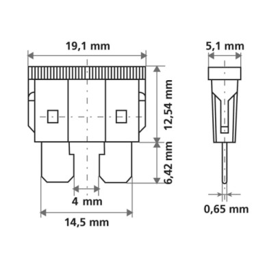 70184-D-01.JPG Smart Led Set 6 Fusibili Lamellari Con Spia A Led 12/32v 15a Fusibili Fusibili